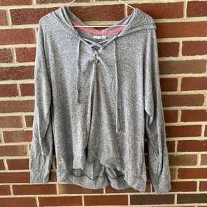 Grey Knit Hoodie